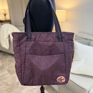 Manduka Go Ready Yoga Tote Bag/Mat Carrier in Indulge Heathered Deep Purple